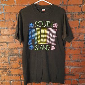 vintage South Padre Island neon cotton tee